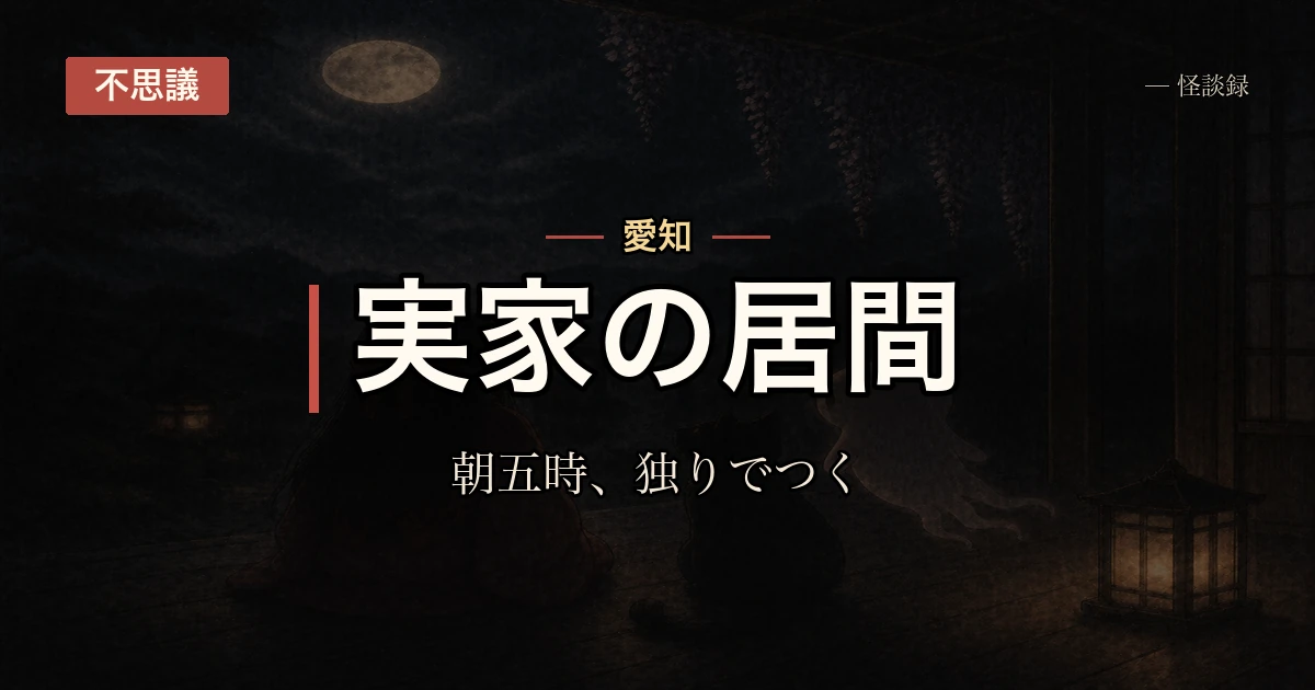 実家のテレビが、消したはずなのに毎朝5時につく話