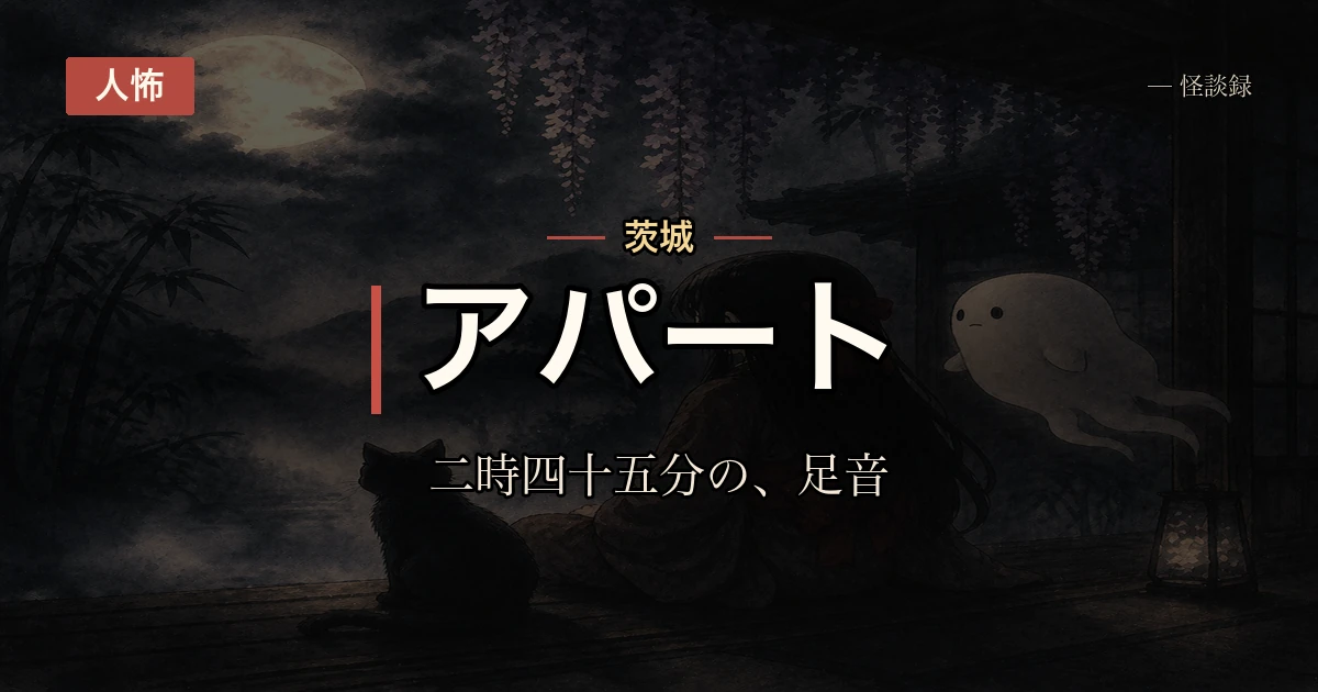 アパートの隣室、毎晩2時45分に出ていく足音の話