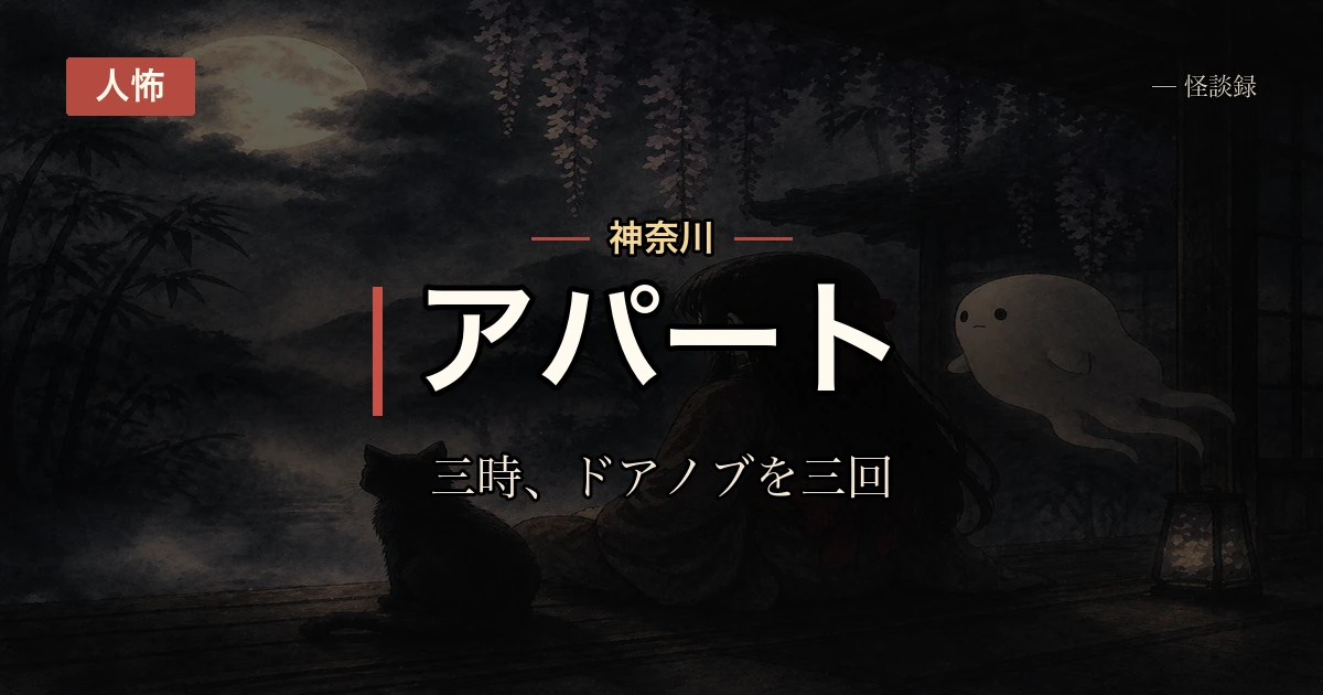 アパートの隣人、夜中の3時ちょうどにドアノブを3回だけ回してから帰る女性の話