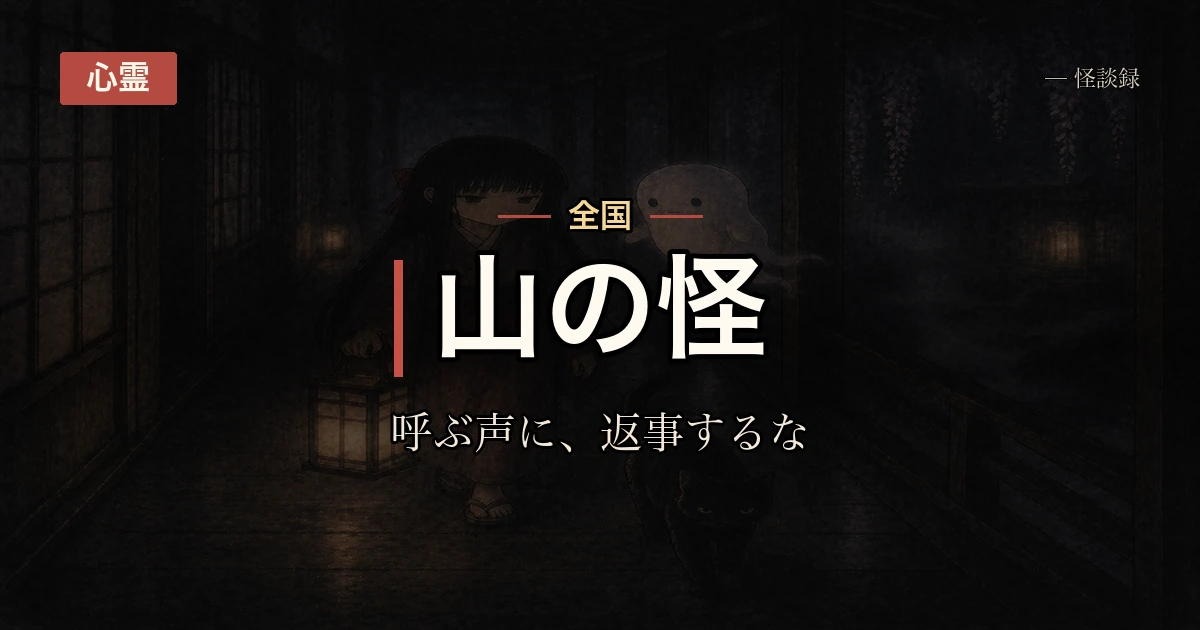 林道の沢沿いで後ろから自分を呼ぶ声がして、家族の声に似ていたのに本人はずっと家にいた話