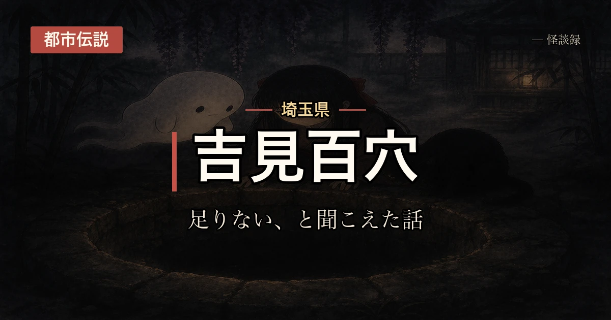 吉見百穴、数えてはいけないと言われる話
